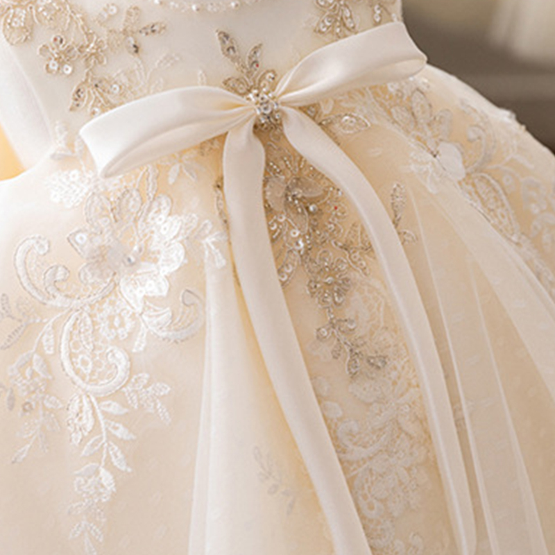 Mesh Applique Sleeveless Midi Dresses - image 6