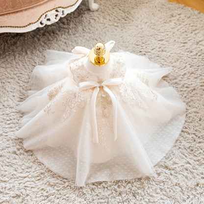 Mesh Applique Sleeveless Midi Dresses - image 9