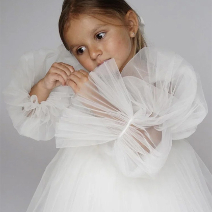 Mesh Split Joint Long sleeve Midi Dresses - image 5