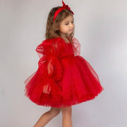 Mesh Split Joint Long sleeve Midi Dresses - image 13