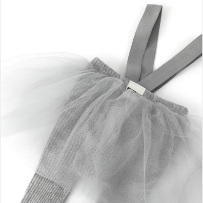 Knitting Fluffy Pants - Grey - 3-4Y - image 6