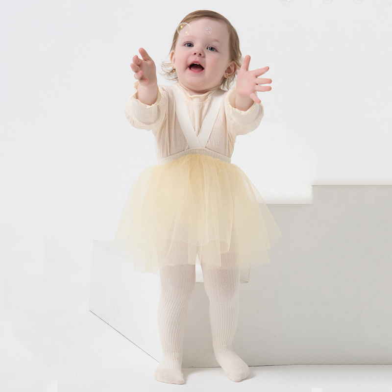 [Archive Sale] Knitting Fluffy Pants - Beige - 6-9M - image 2