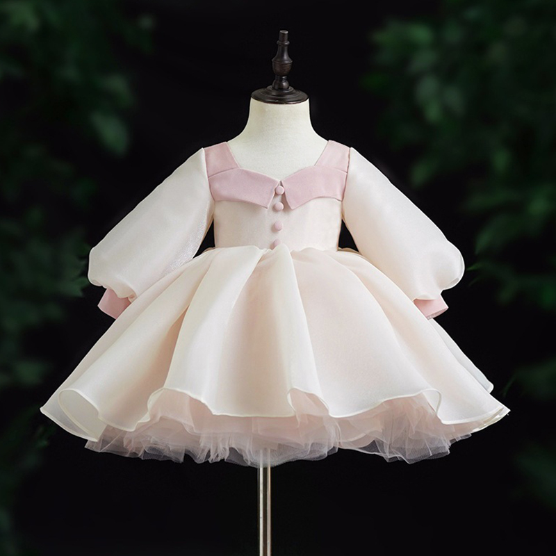 Satin Buckle Long Sleeve Midi Dresses - image 2