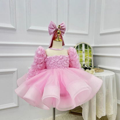 Chemical Fiber Blend Split Joint Long Sleeve Midi Dresses - image 2