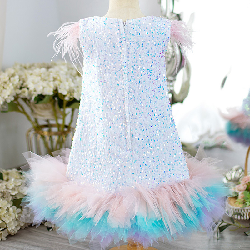 [Archive Sale] Glitter Feather Sleeveless Midi Dresses - image 2