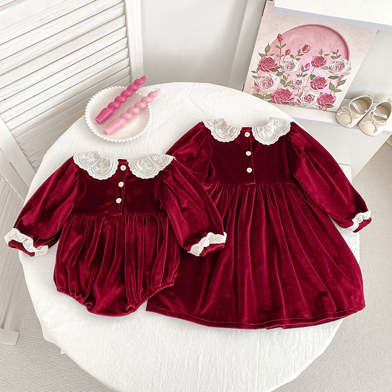 Velvet Scramble Long Sleeve Midi Dresses & Bodysuit - image 20