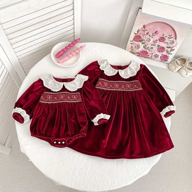 Velvet Scramble Long Sleeve Midi Dresses & Bodysuit - image 19