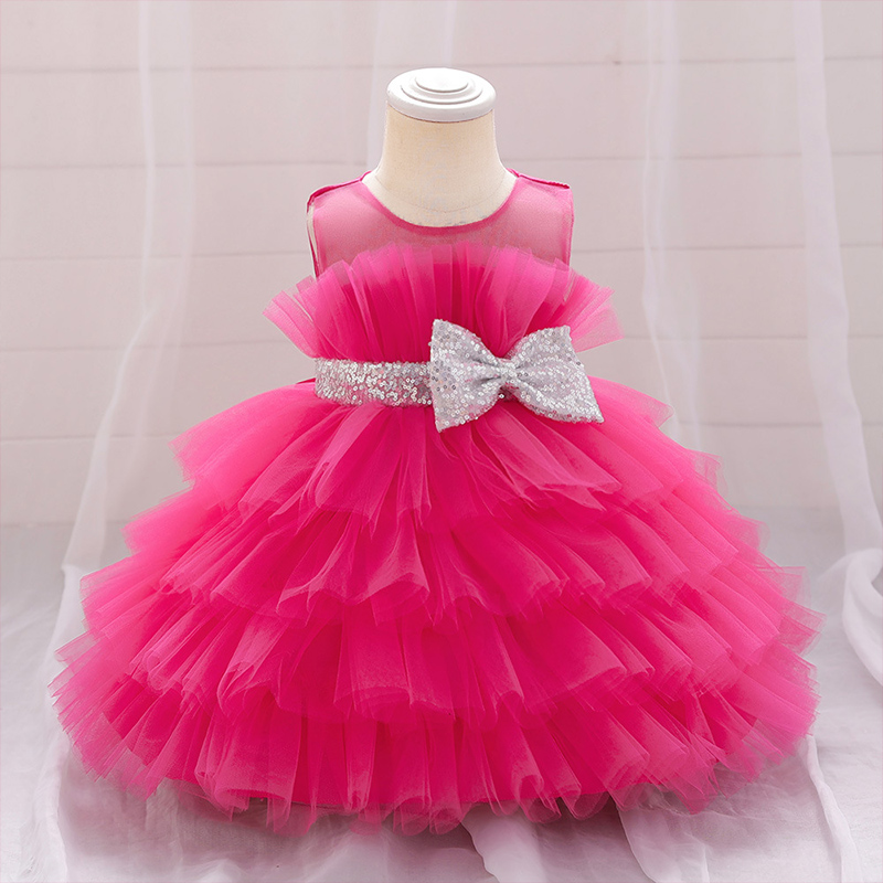 Mesh Folds Sleeveless Midi Dresses - Rose - 8Y - image 28