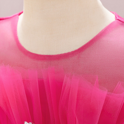 Mesh Folds Sleeveless Midi Dresses - image 31