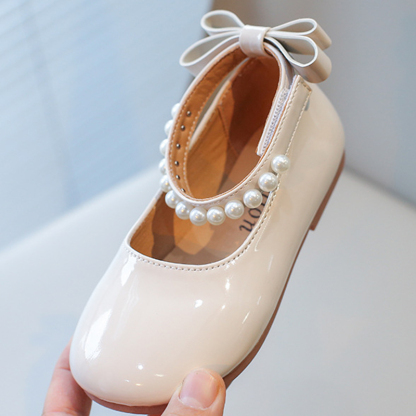 Solid Metallic Finish Round Toe Flats - image 3