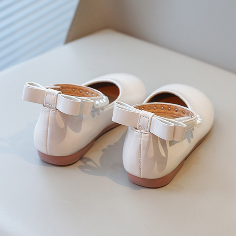 Solid Metallic Finish Round Toe Flats - image 2