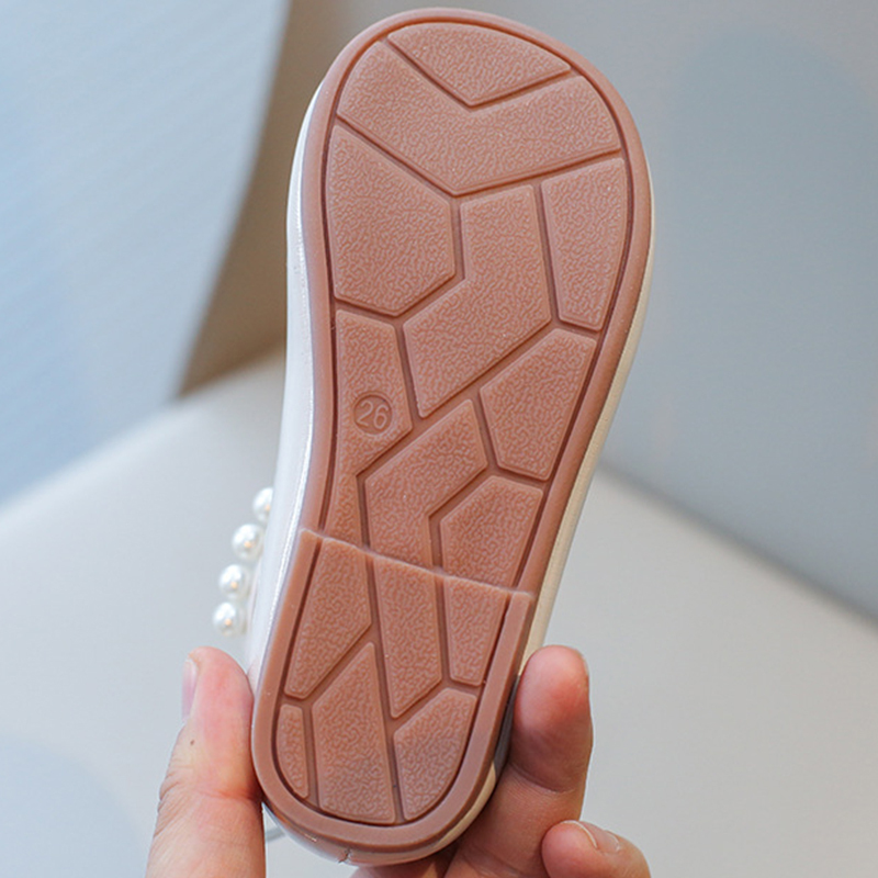 Solid Metallic Finish Round Toe Flats - image 8