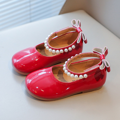 Solid Metallic Finish Round Toe Flats - image 14