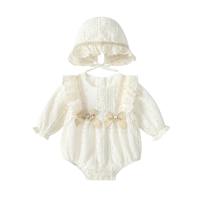 [Archive Sale] Nylon Folds Lace Edge Bow Long Sleeve Regular Bodysuit - image 5