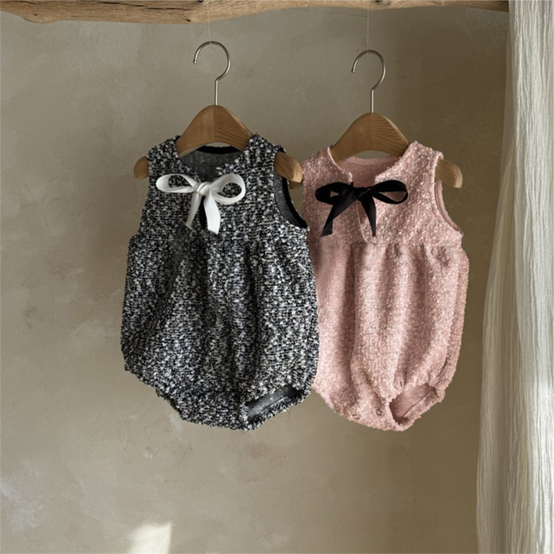 [Archive Sale] Tweed Bow Sleeveless Regular Bodysuit - image 11
