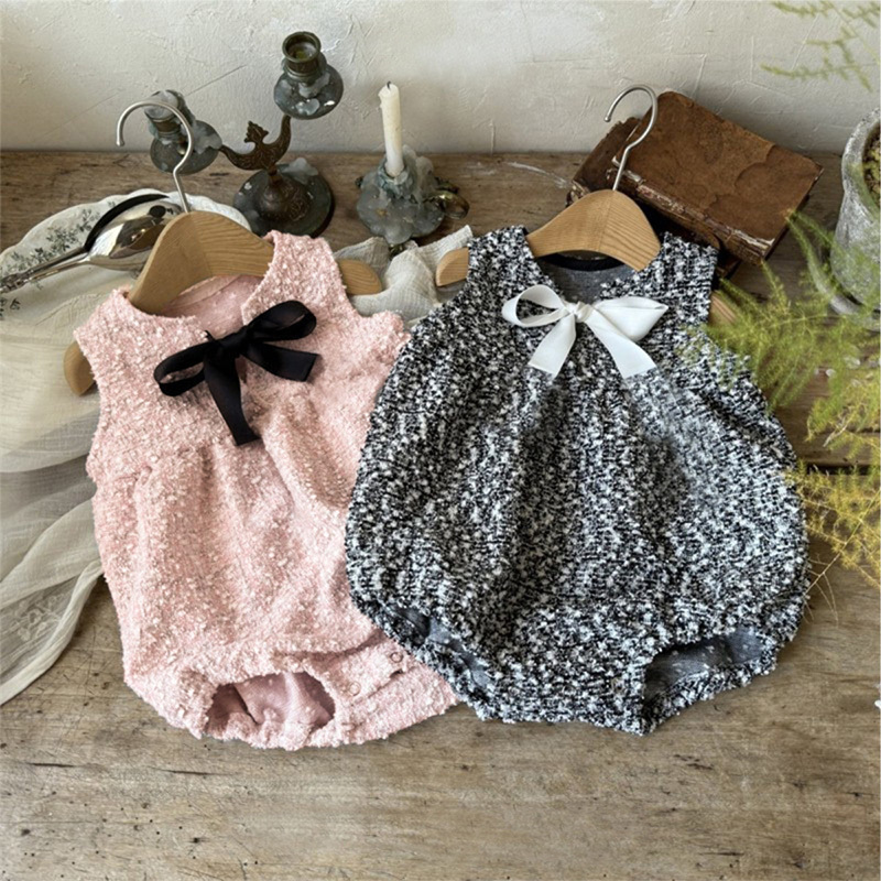 [Archive Sale] Tweed Bow Sleeveless Regular Bodysuit - image 9