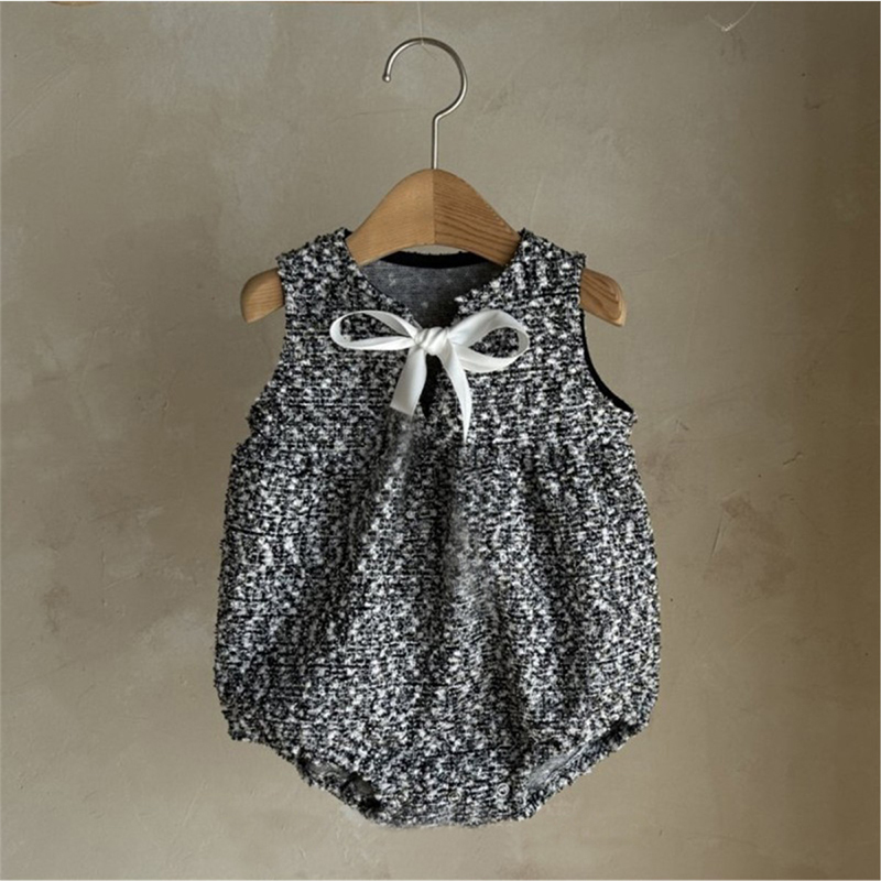 [Archive Sale] Tweed Bow Sleeveless Regular Bodysuit - image 15
