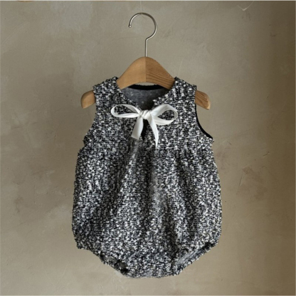 [Archive Sale] Tweed Bow Sleeveless Regular Bodysuit - image 15