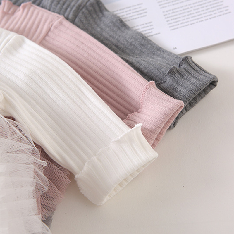 Mesh Folds Long sleeve Regular Dresses - image 6