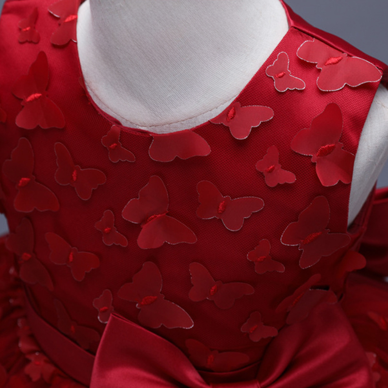 Mesh Bow Rosette Short Sleeve Mid-long Dresses - image 19