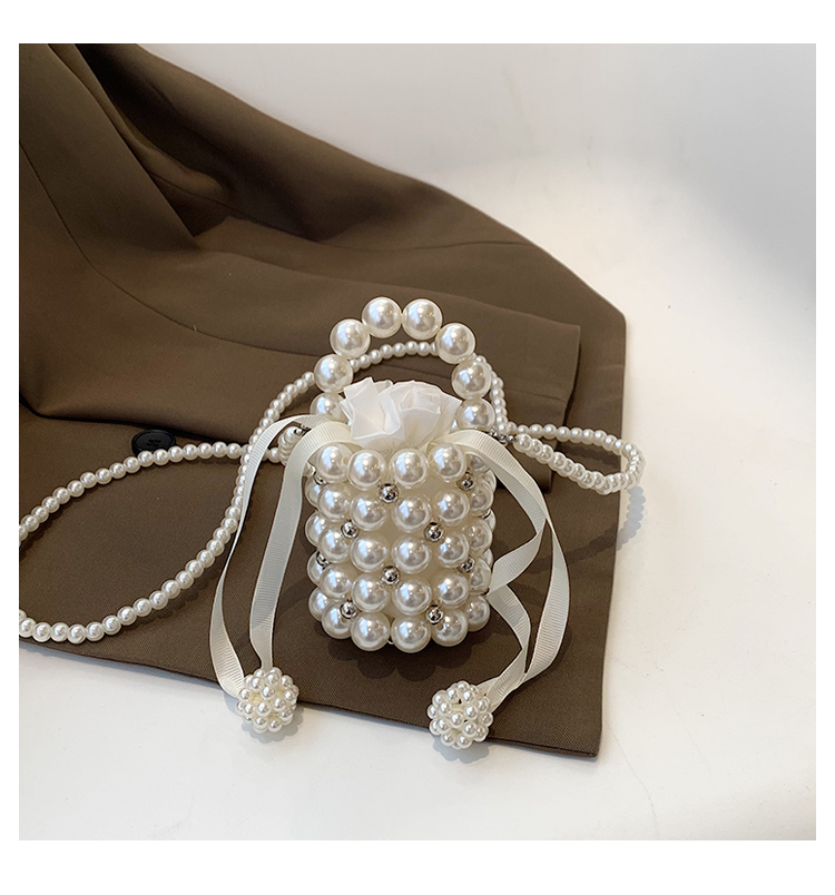 Solid With Pearls Bags - image 4