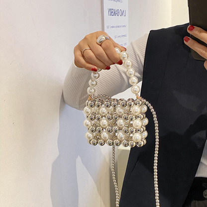 Solid With Pearls Bags - image 5