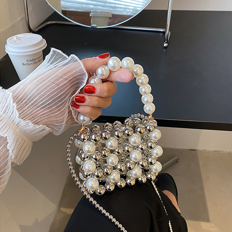 Solid With Pearls Bags - image 2