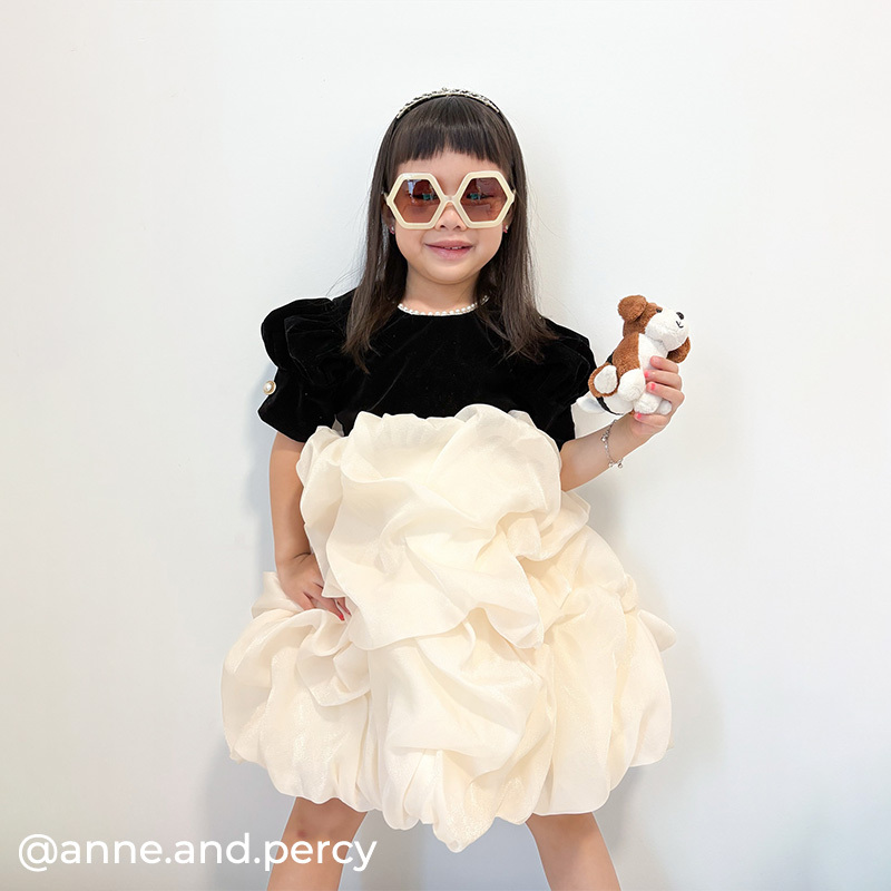 Velvet Folds Short Sleeve Mid-long Dresses - image 15