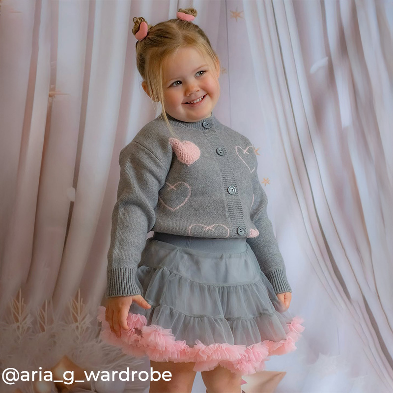 [Archive Sale] Knitting Embellished Long Sleeve Short Two-piece Set - image 9