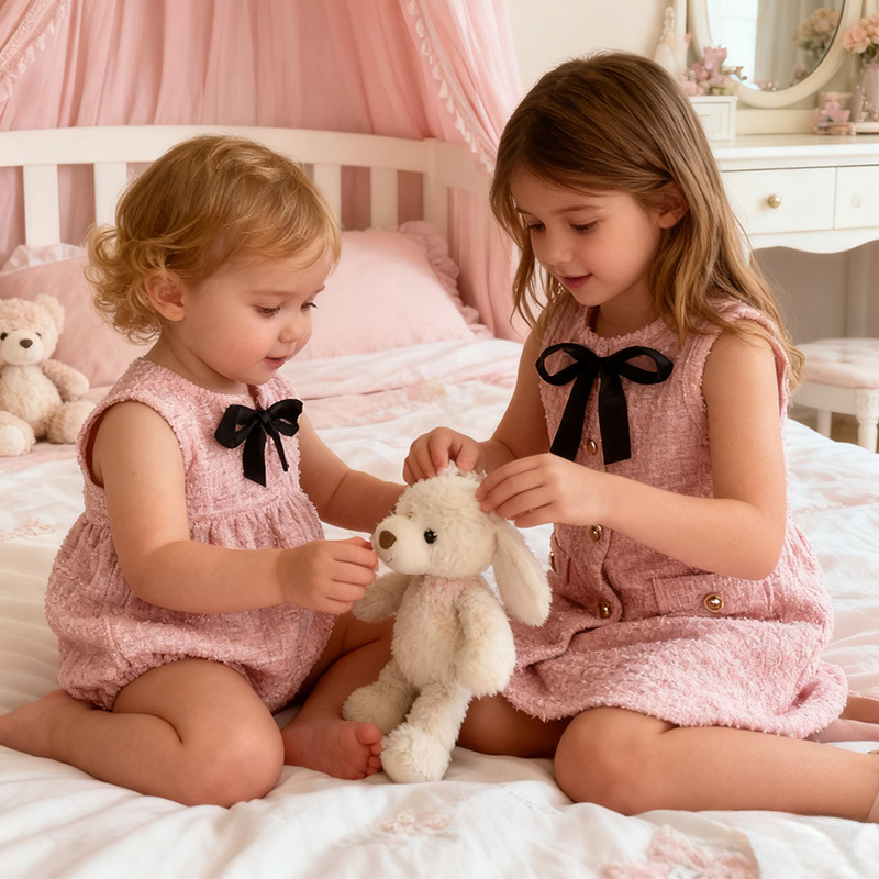 [Archive Sale] Tweed Bow Sleeveless Regular Bodysuit - image 5