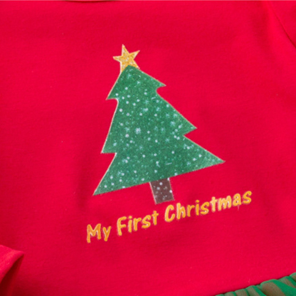 Cotton Folds Printing Long Sleeve Regular Bodysuit - image 3