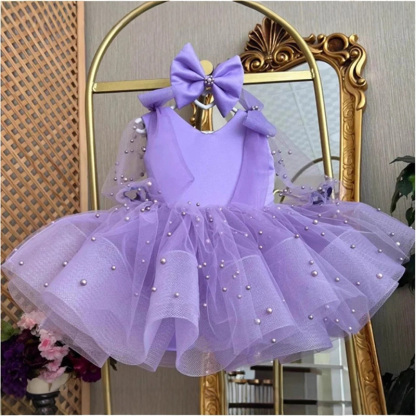 Mesh Bow Sleeveless Midi Dresses - image 1