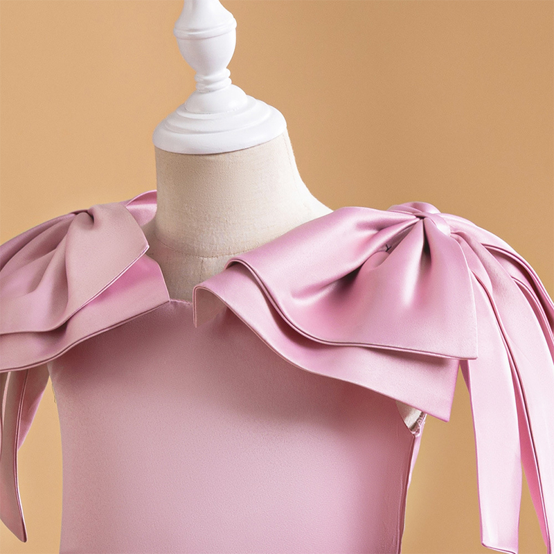 Satin Bow Sleeveless Midi Dresses - image 7