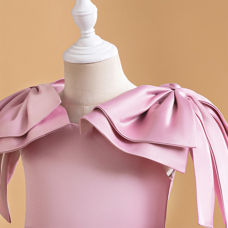 Satin Bow Sleeveless Midi Dresses - image 7