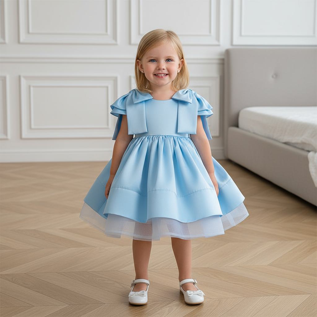 Satin Bow Sleeveless Midi Dresses - image 14