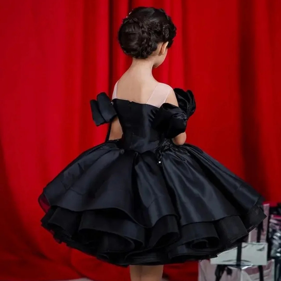 Satin Folds Bow Sleeveless Midi Dresses - image 2