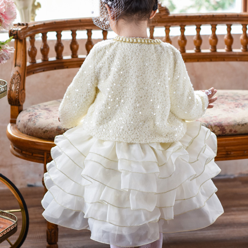 Glitter Folds Long Sleeve Midi Two-piece Set&tops - image 7