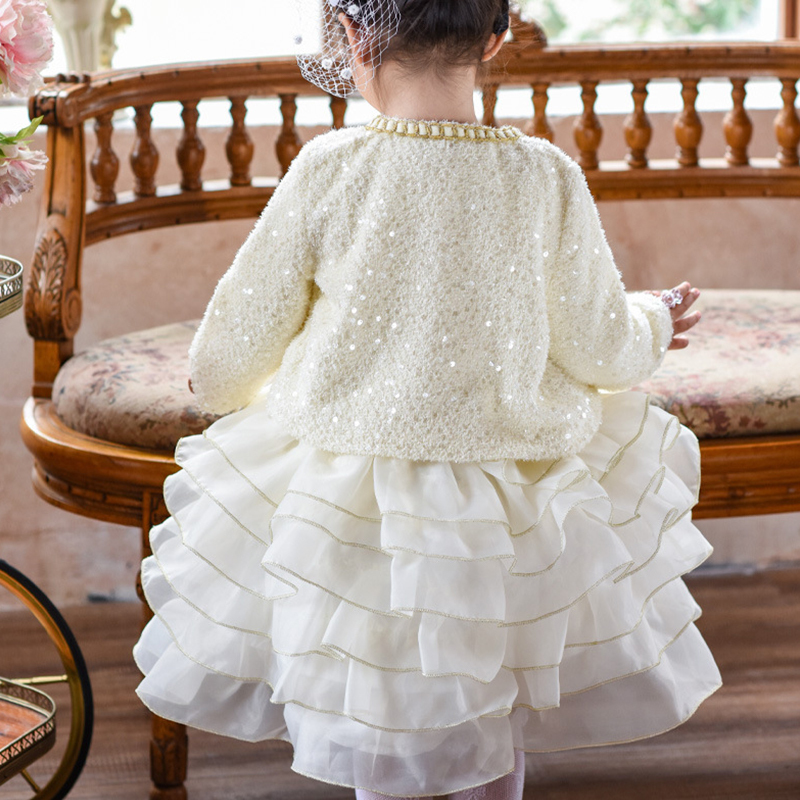 Glitter Folds Long Sleeve Midi Two-piece Set&tops - image 7