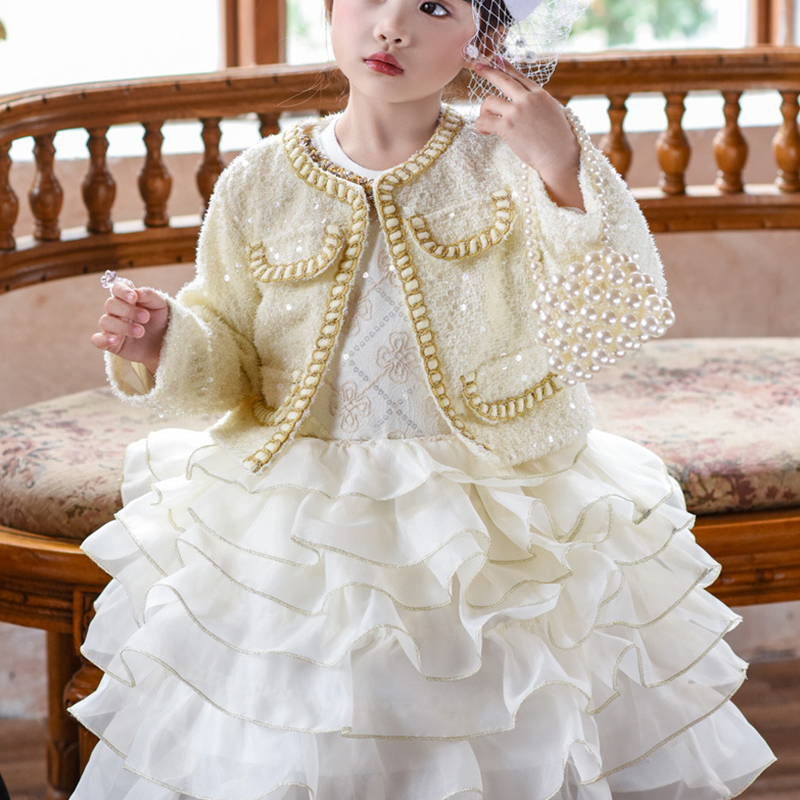 Glitter Folds Long Sleeve Midi Two-piece Set&tops - image 6