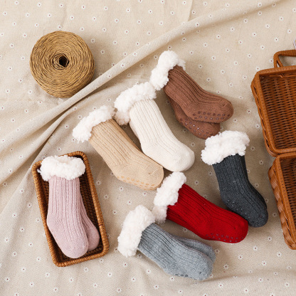 Solid With Bow Socks - image 4