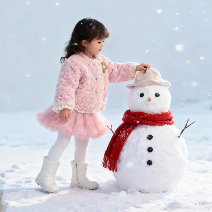 Faux Fur Flouncing Long Sleeve Regular Outerwear - image 5