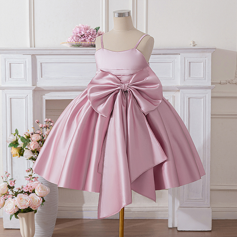 Satin Bow Sleeveless Midi Dresses - image 4