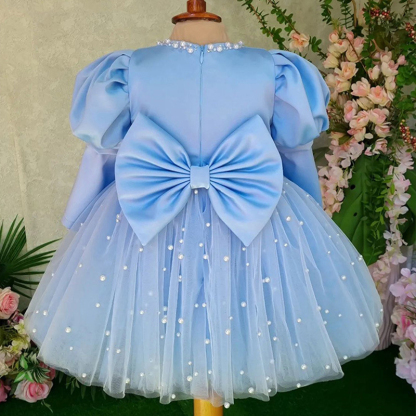 Satin Split Joint Long Sleeve Midi Dresses - image 3