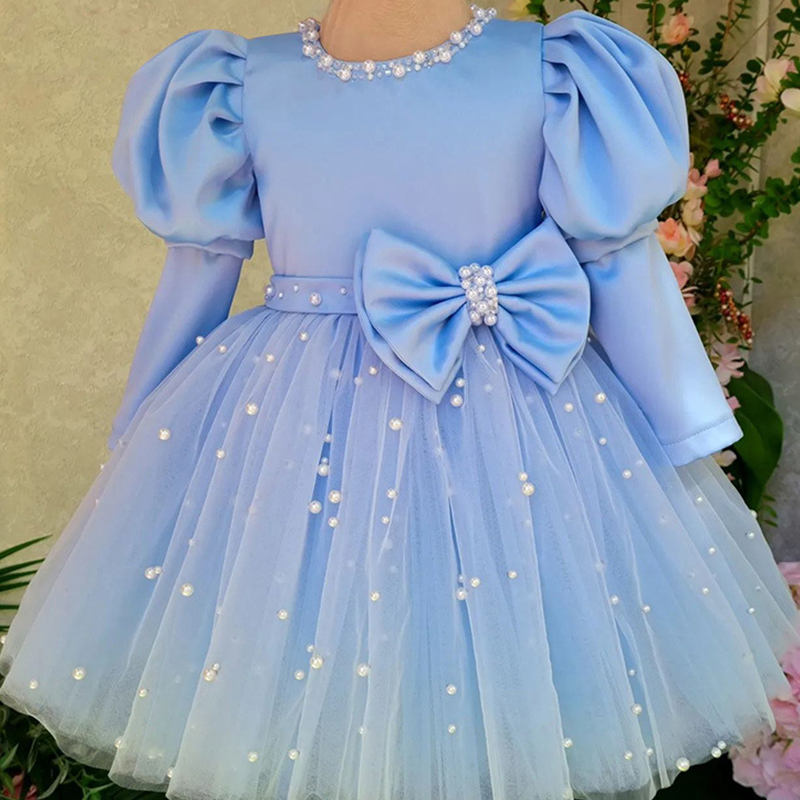 Satin Split Joint Long Sleeve Midi Dresses - image 2