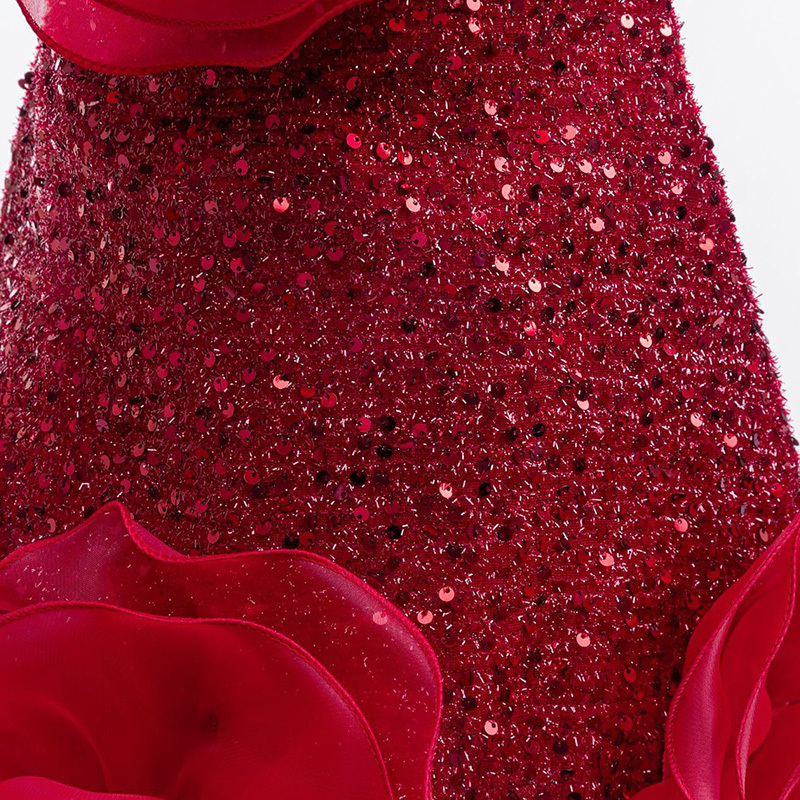 Glitter Rosette Sleeveless Midi Dresses - image 6