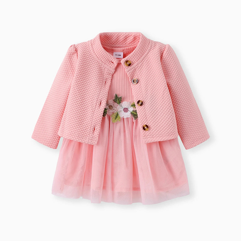 Cotton Embroidery Long Sleeve Regular Dresses&two-piece Set - image 7