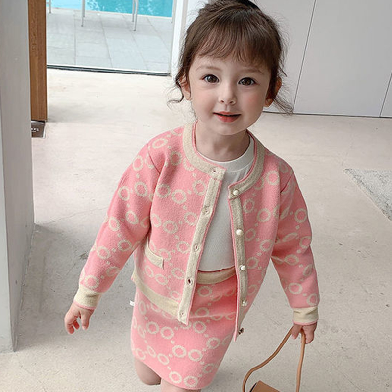 [Archive Sale] Yarn/wool Yarn Buckle Long Sleeve Regular Two-piece Set - image 6