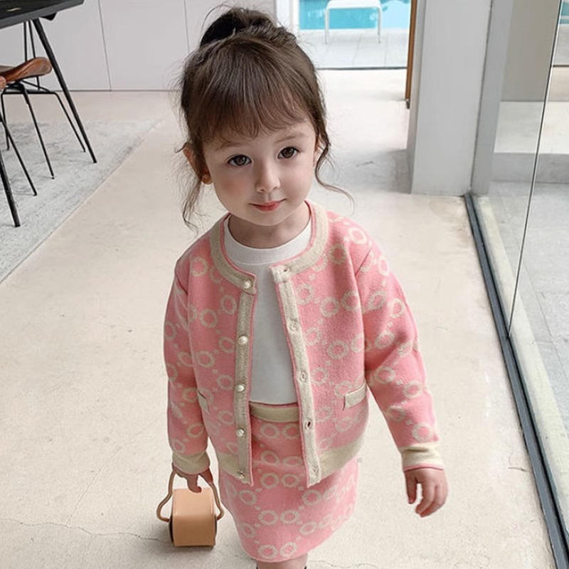 [Archive Sale] Yarn/wool Yarn Buckle Long Sleeve Regular Two-piece Set - image 5