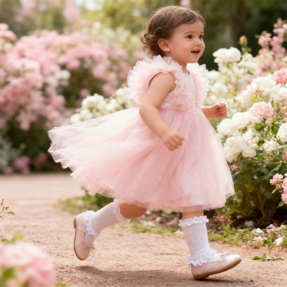 Mesh Folds Sleeveless Midi Dresses - image 9