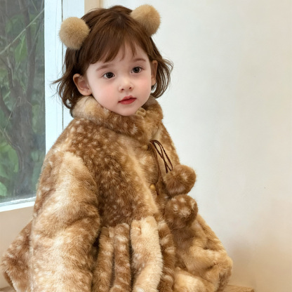 Faux Fur Fuzzy Ball Long Sleeve Regular Outerwears - image 6